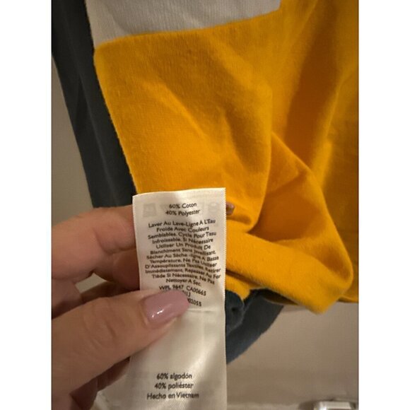 Eddie Bauer Men's Pullover 1/4 Zip Color block & Spell out Sweatshirt Size Large - Picture 7 of 13